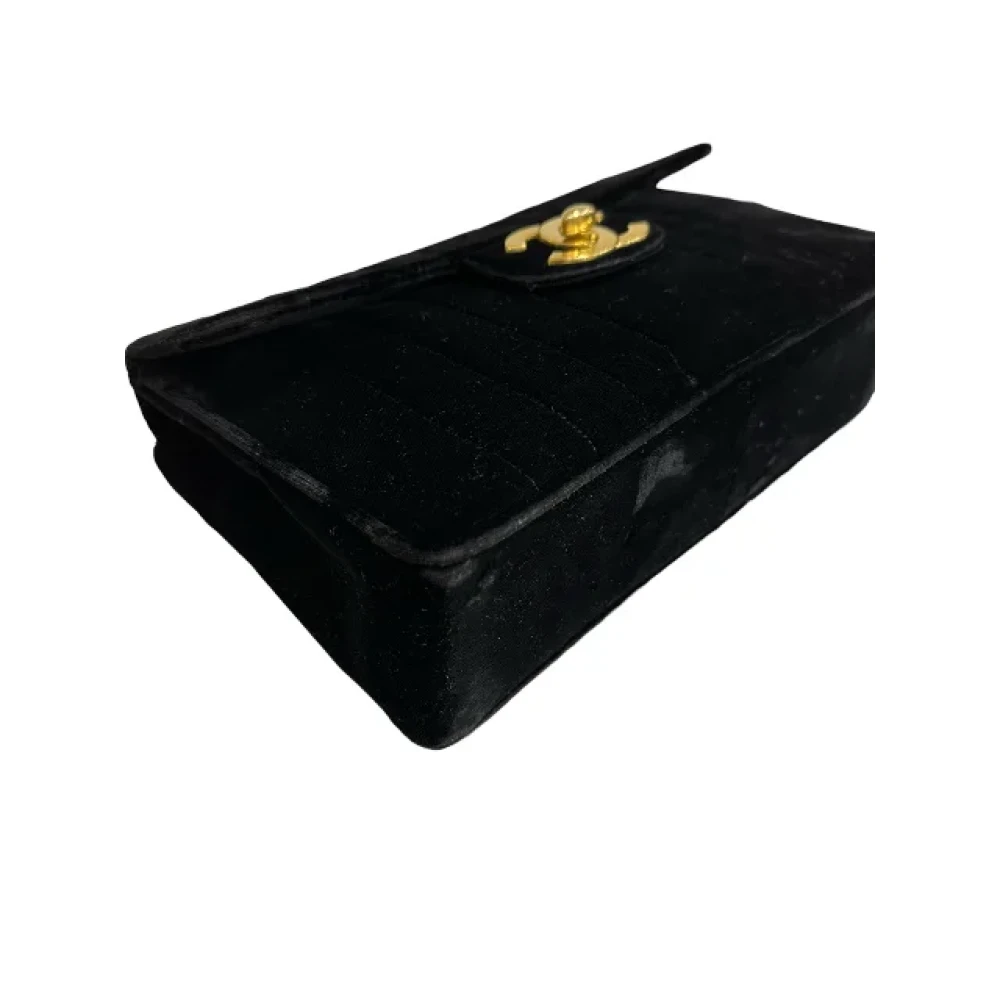 Chanel Vintage Pre-owned Velvet chanel-bags Black Dames