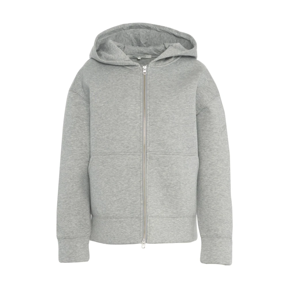 Second Female Grijze Capucine Sweatshirt Ultiem Comfort Stijl Second Dames Gray Dames