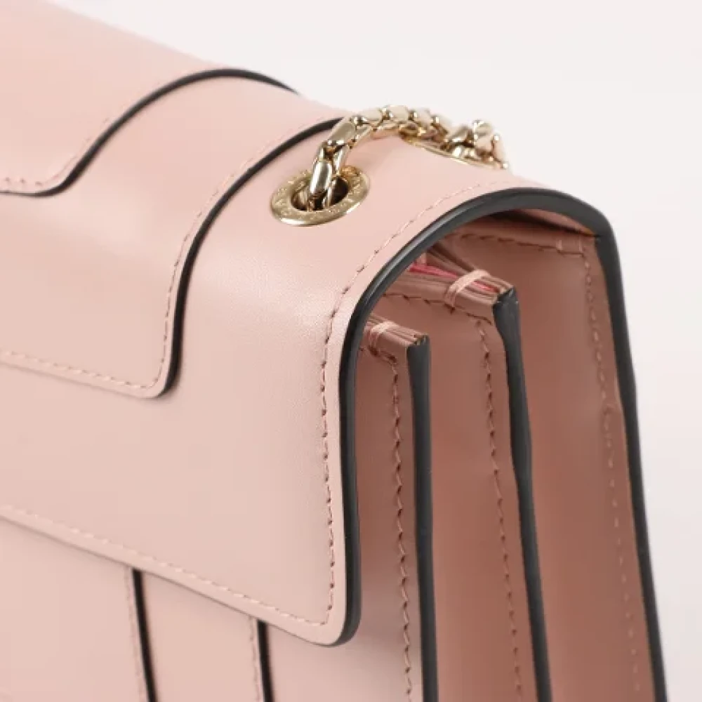 Bvlgari Vintage Pre-owned Leather shoulder-bags Pink Dames