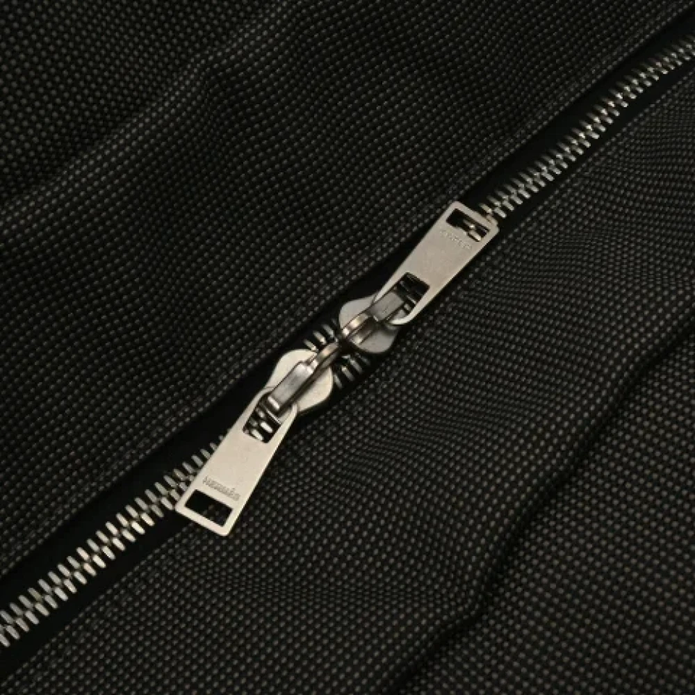 Hermès Vintage Pre-owned Canvas handbags Gray Dames