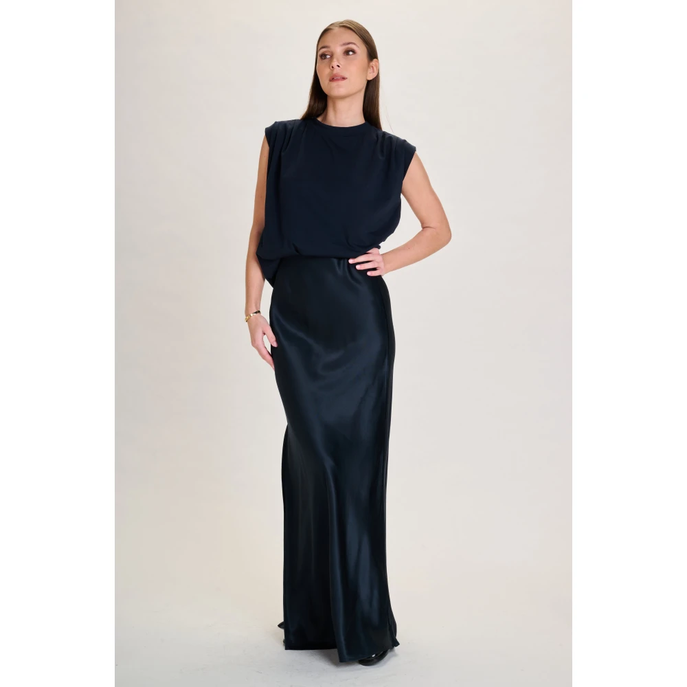 March23 Top zonder mouwen Zomerse stijl Black Dames