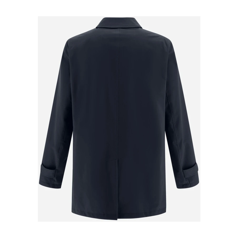 Herno Enkelrijig Jas Blue Heren