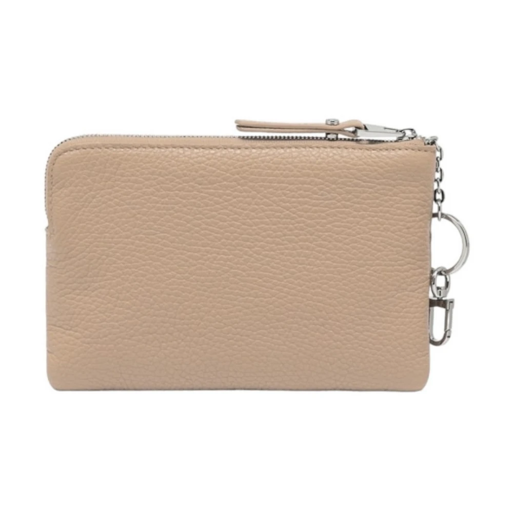 Gianni Chiarini Bruine leren portemonnee met ritssluiting Brown Dames