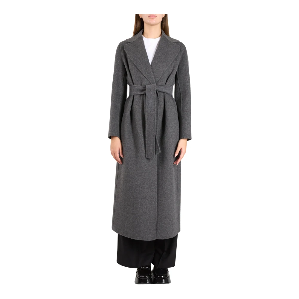 Max Mara Wollen jas Poldo model Gray Dames