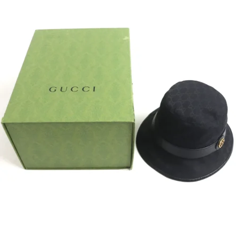 Gucci Vintage Pre-owned Fabric hats Black Heren