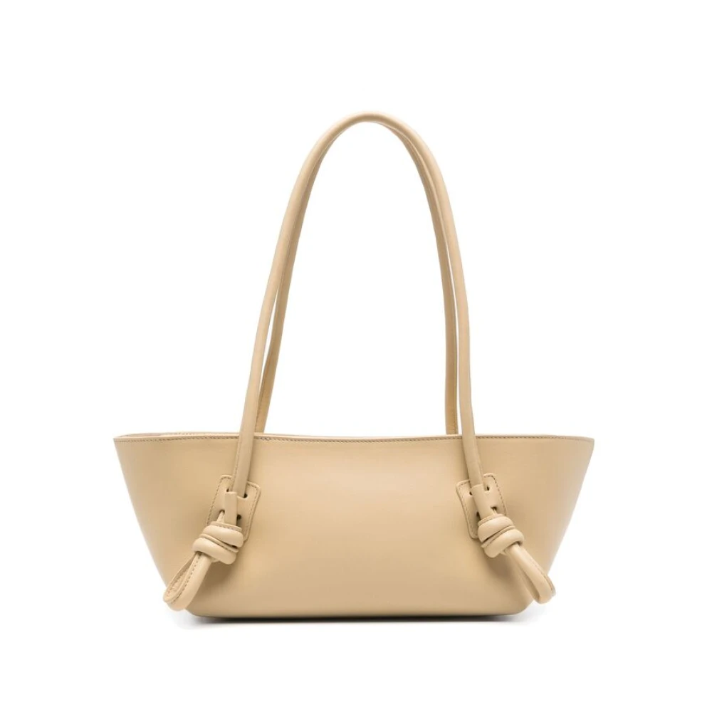 Hereu Beige Top Zip Handtas Beige Dames