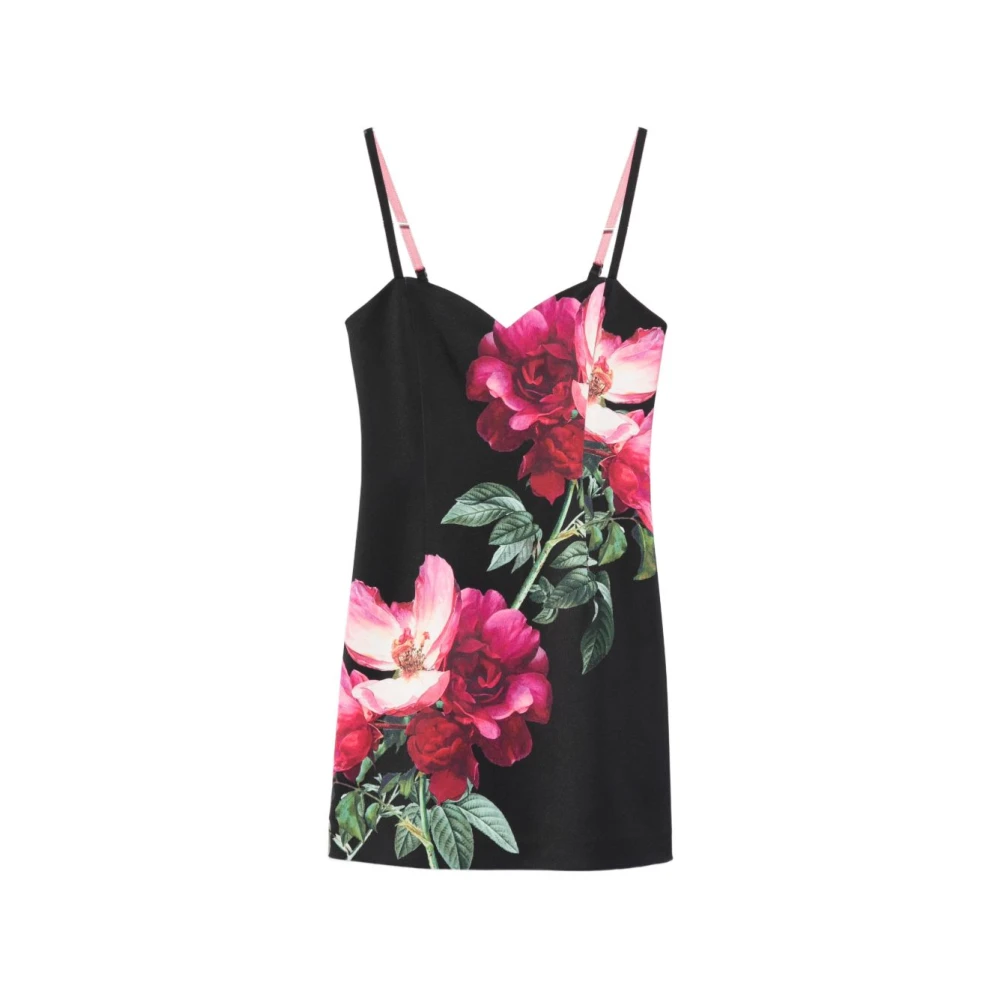 Alice + Olivia Black Printed Mini Dress - Female - Party Dresses - 2XS - Dresses