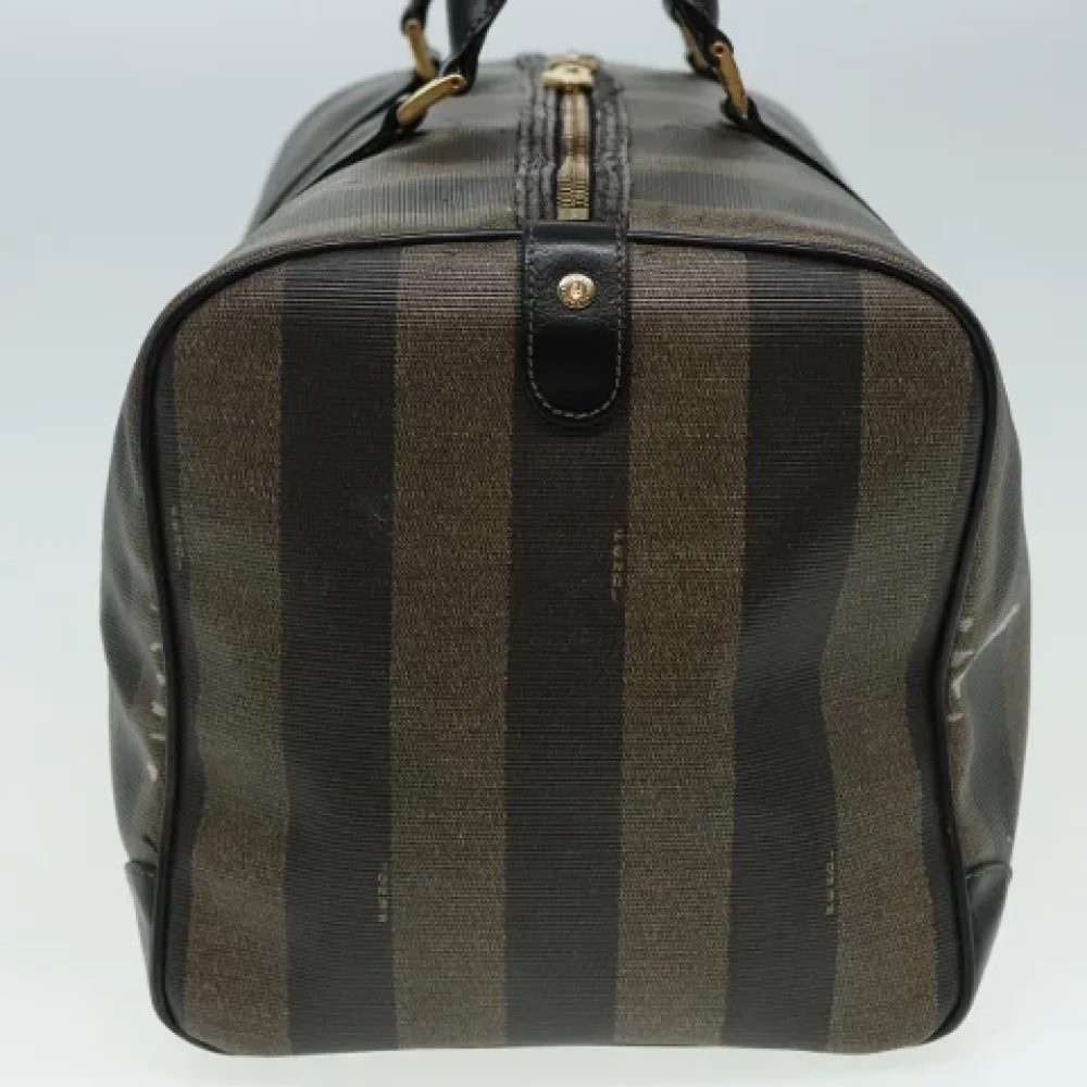 Fendi Vintage Pre-owned Nylon travel-bags Brown Dames