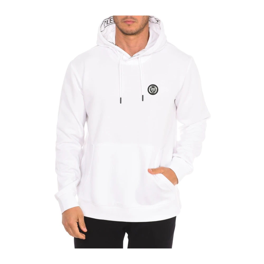 Plein Sport Hoodie met Merkdetails White Heren