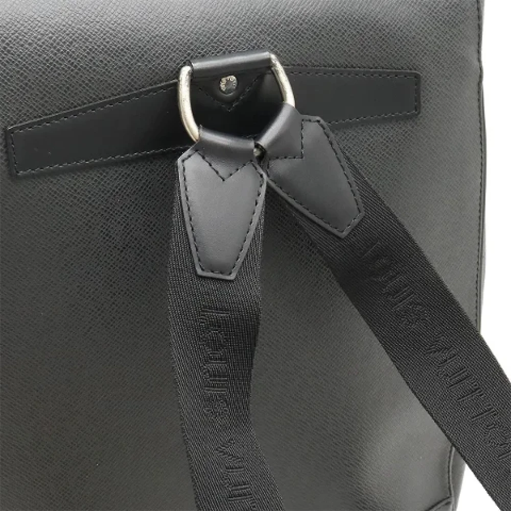 Louis Vuitton Vintage Pre-owned Leather backpacks Black Dames