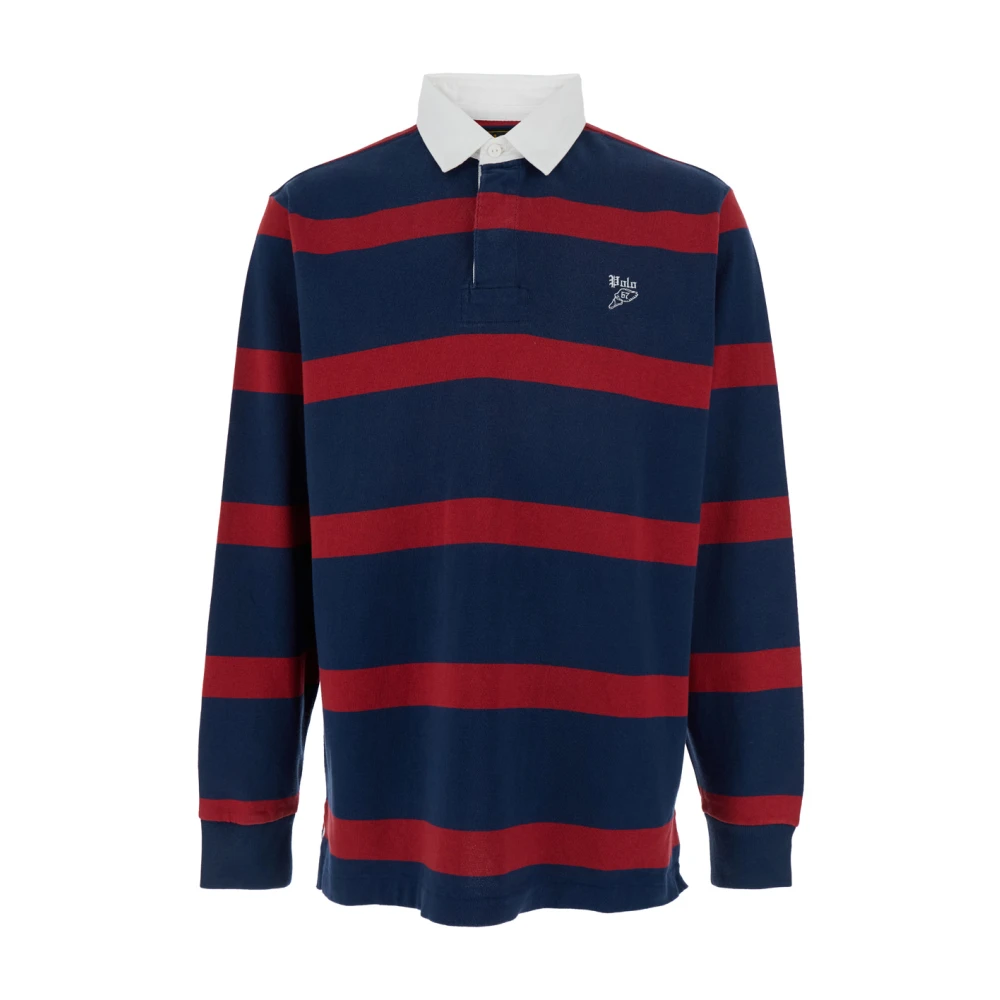 Polo Ralph Lauren Multicolor Polo Shirts, Male, Xl, Rugby Polo Shirt