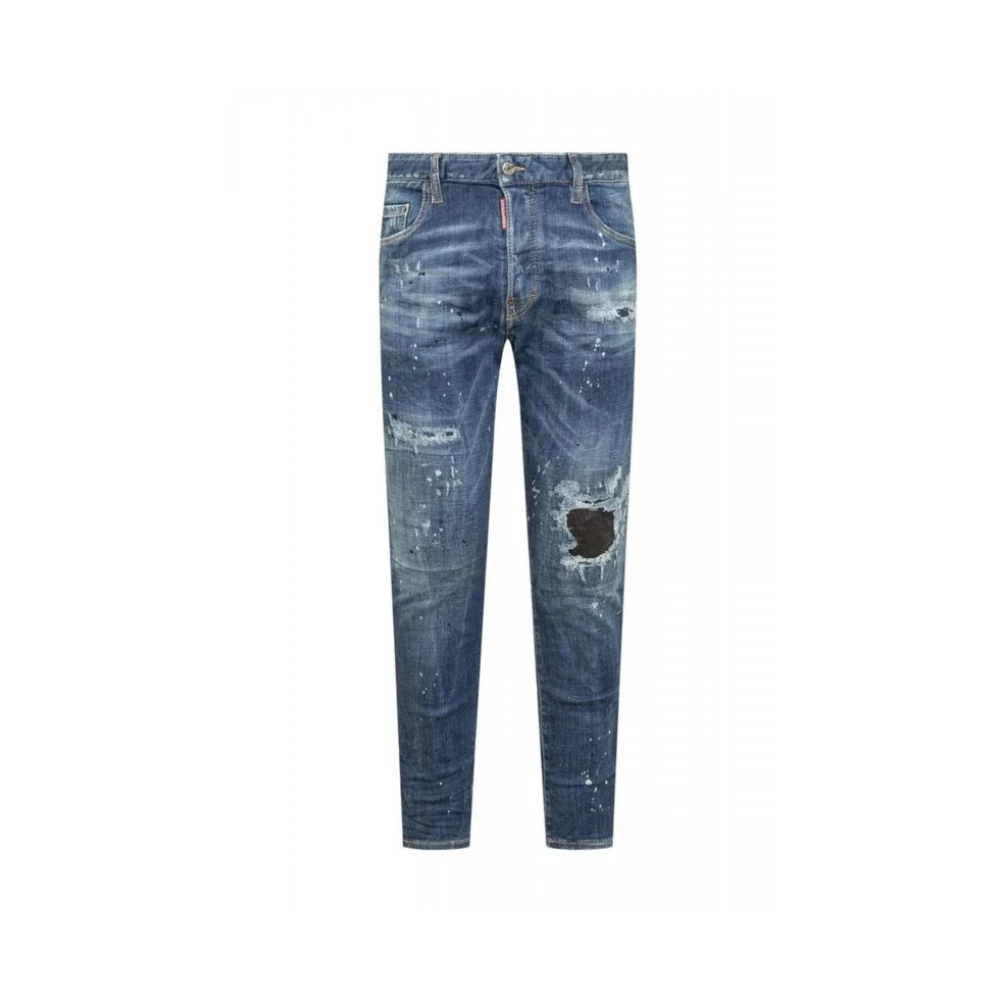 Dsquared2 Men's Blue Slim Fit Jeans, M, - Jeans