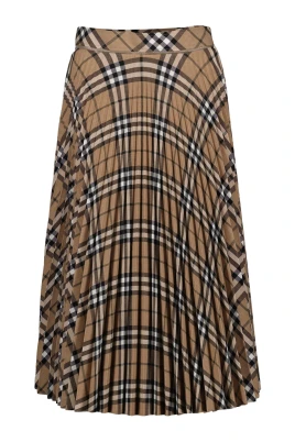 Vintage Check Wool Skirt