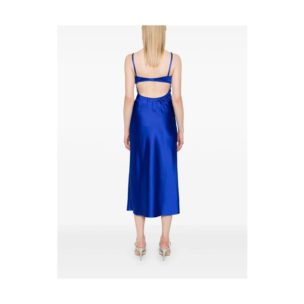 Anna October Kobaltblauwe Bustier-stijl Jurk Blue Dames