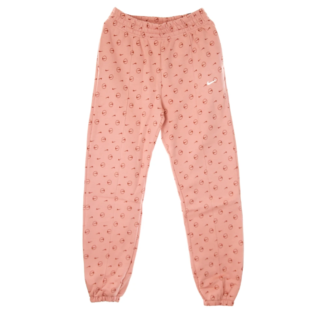Nike Gedrukte fleeceb broek voor vrouwen Pink Dames