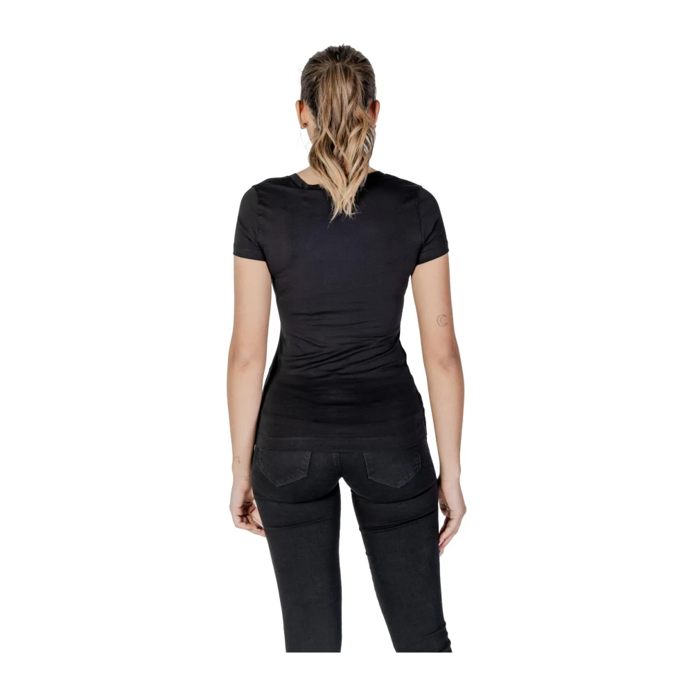Guess Hoge Taille Denim Cutoff Shorts Black Dames