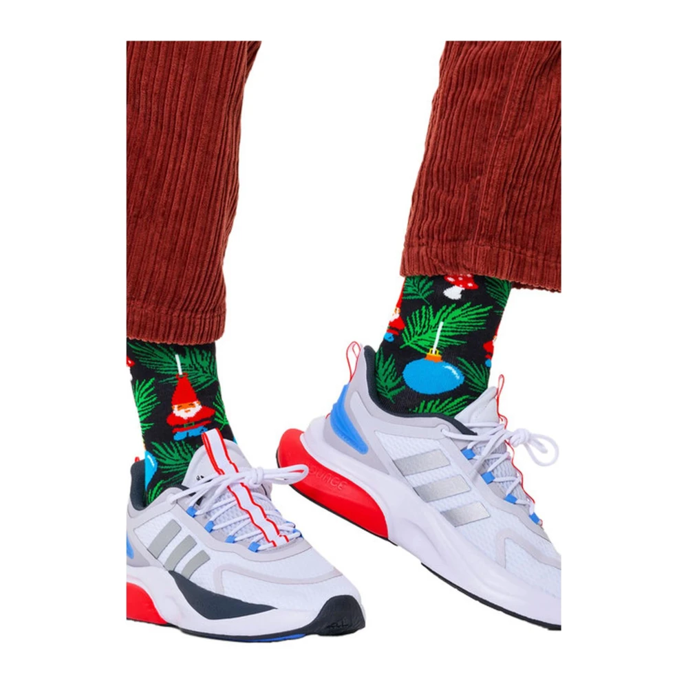 Happy Socks Kerst Kabouters Crew Sokken Multicolor Dames
