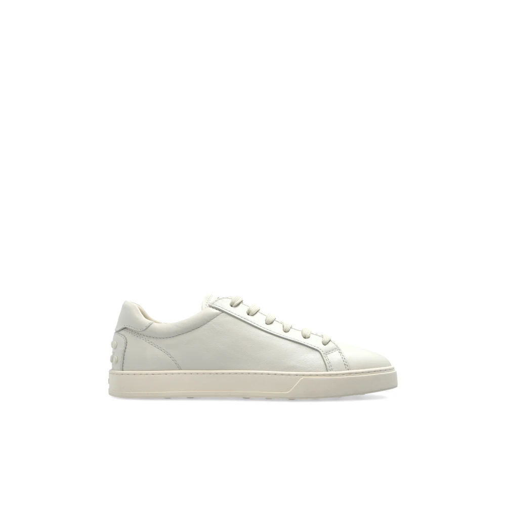 Tod's Uomo Bianco Sneakers In Pelle