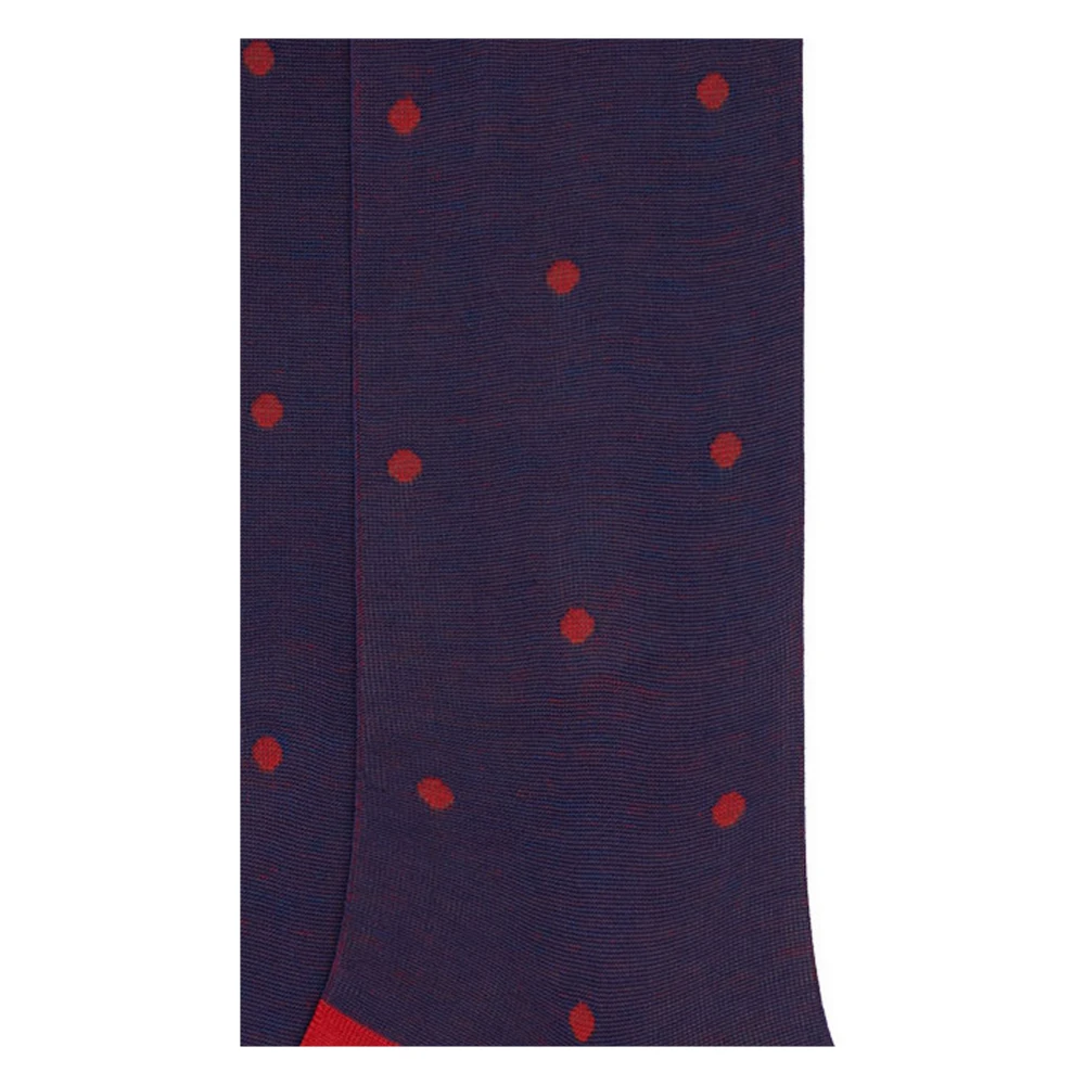Gallo Lange Katoenen Herensokken met Polka Dot Patroon Multicolor Heren
