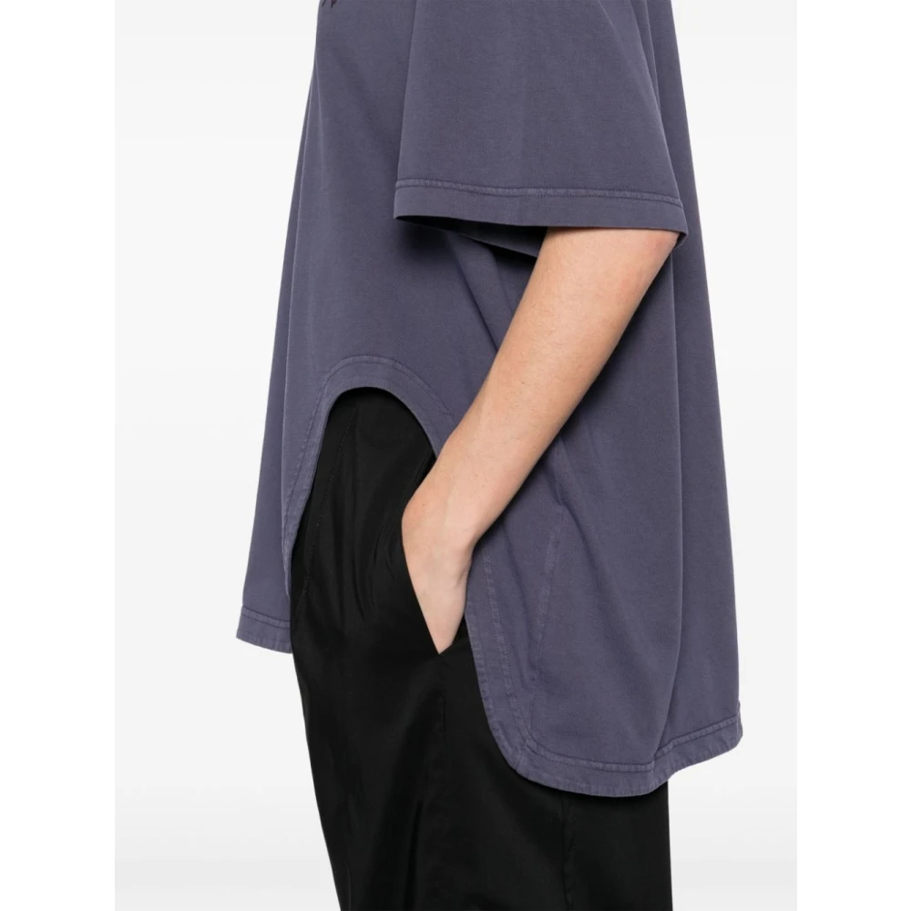 The Attico Paarse Crew Neck T-shirts en Polos Purple Dames