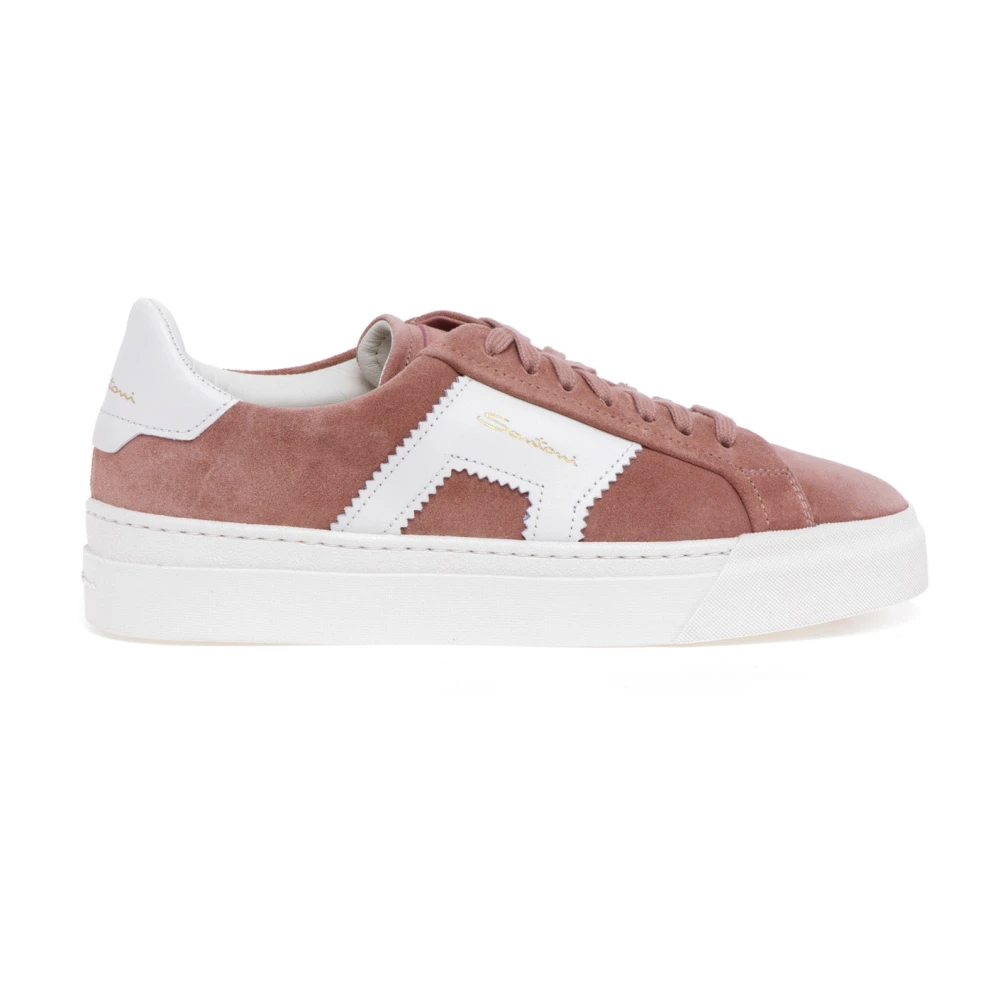 Santoni Double Buckle Sneaker Dames Schoenen Roze