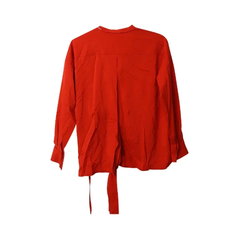 Isabel Marant Pre-owned Silk tops Red Dames