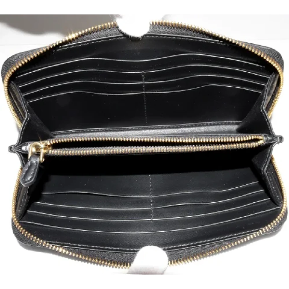 Prada Vintage Pre-owned Leather wallets Black Dames