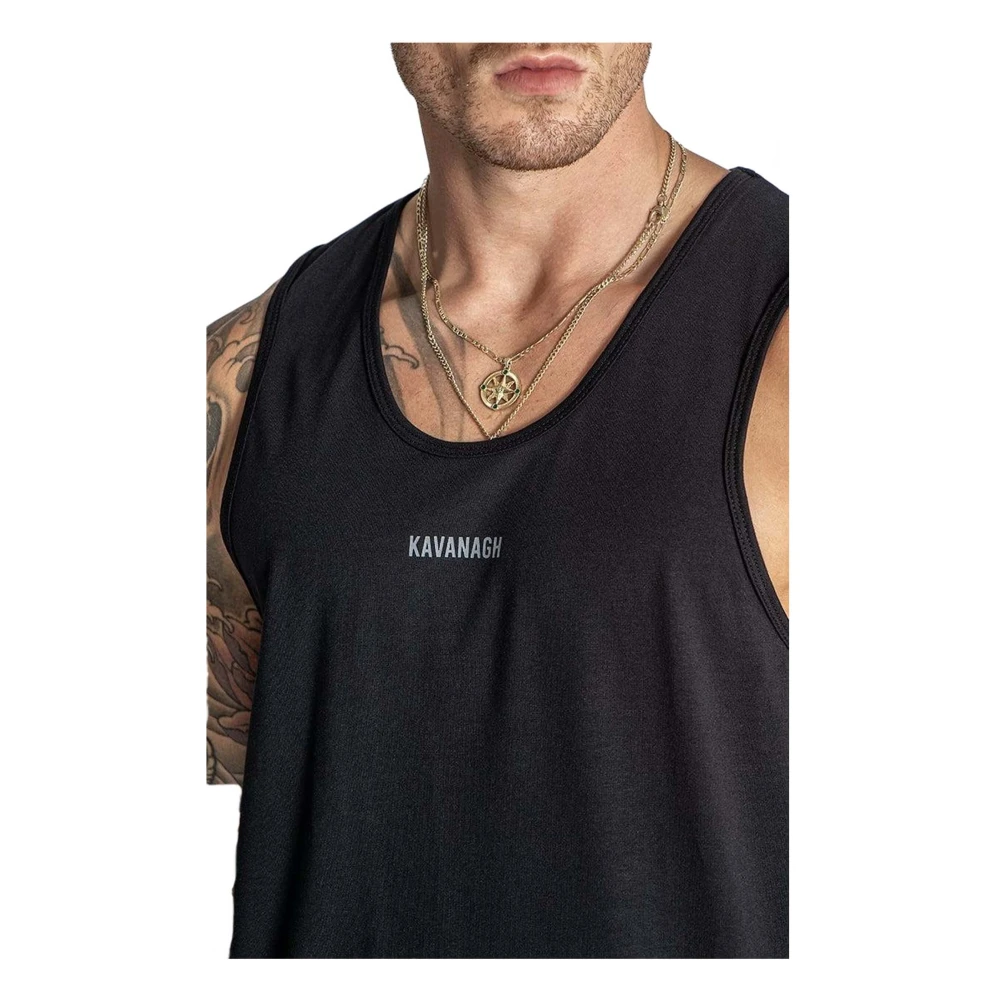 Gianni Kavanagh Mouwloos shirt Black Heren