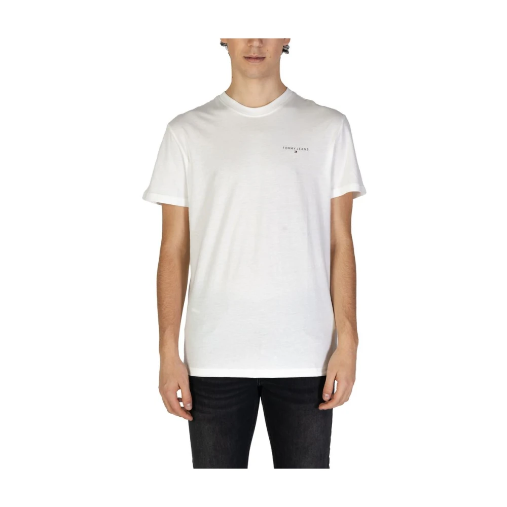 Tommy Jeans Gerecycled Katoen Korte Mouw T-Shirt White Heren