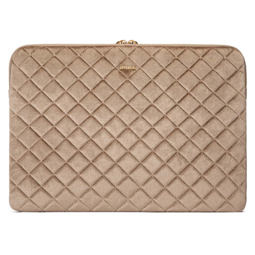 Velvet Quilted MAC Cover Sparkled Champagne