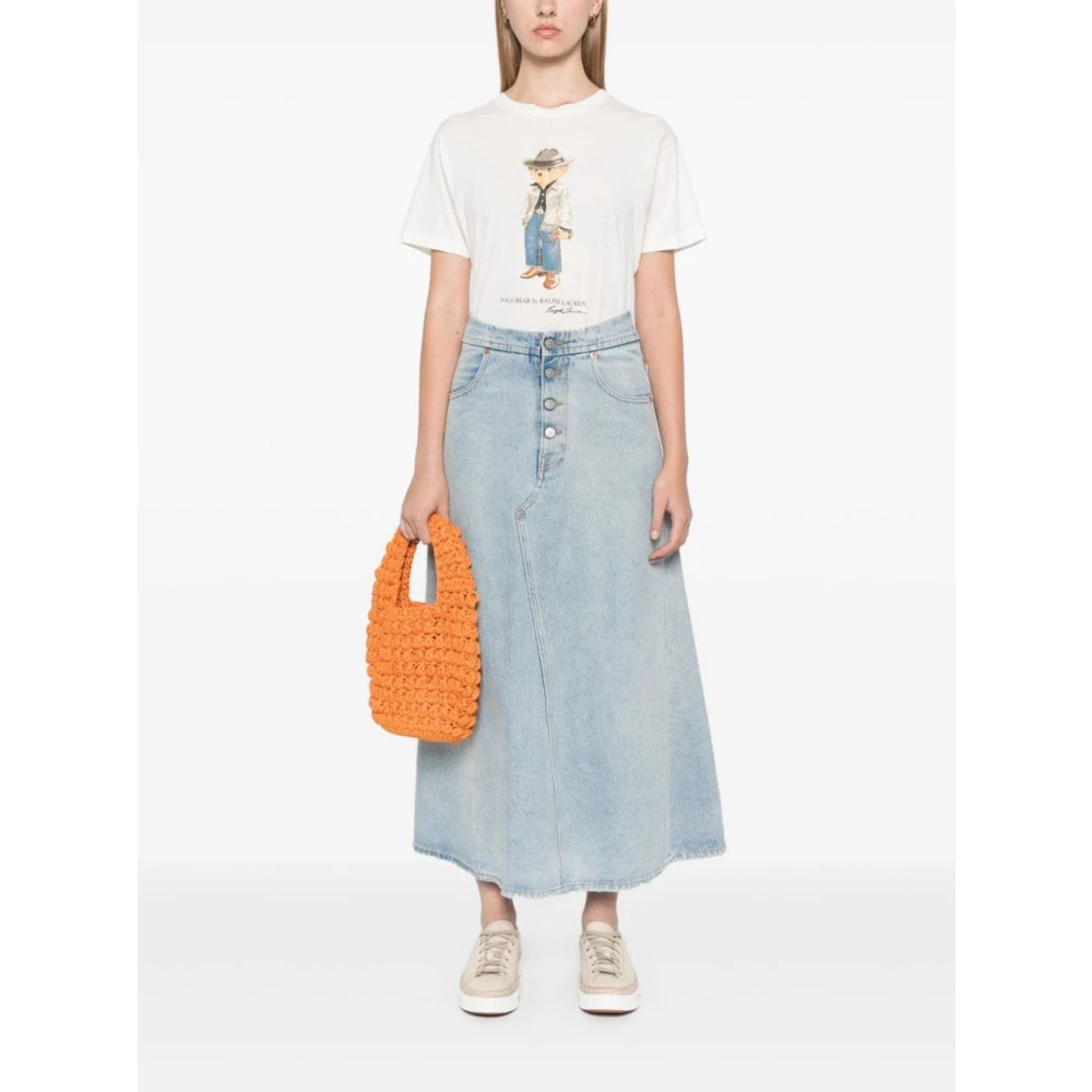 Polo Ralph Lauren Witte Polo Bear T-shirts en Polos White Dames