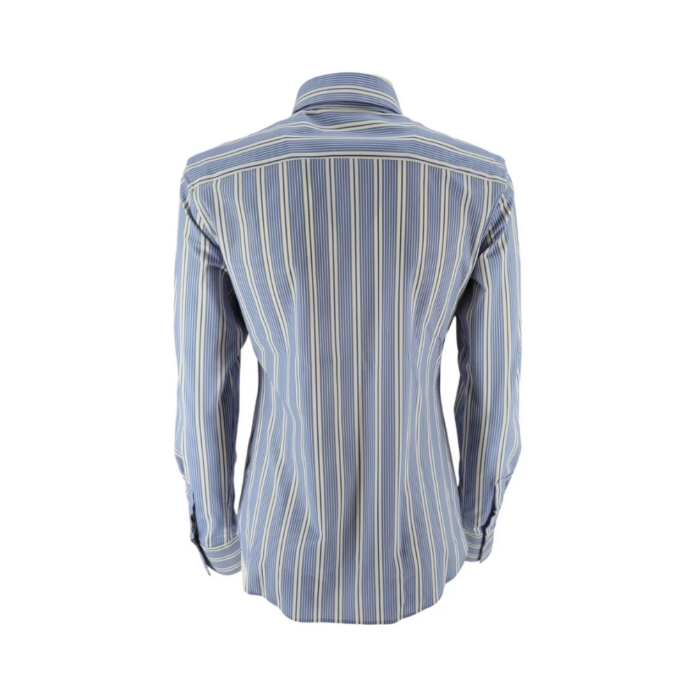 Xacus Gestreepte Damesoverhemd Wit Blauw Multicolor Dames
