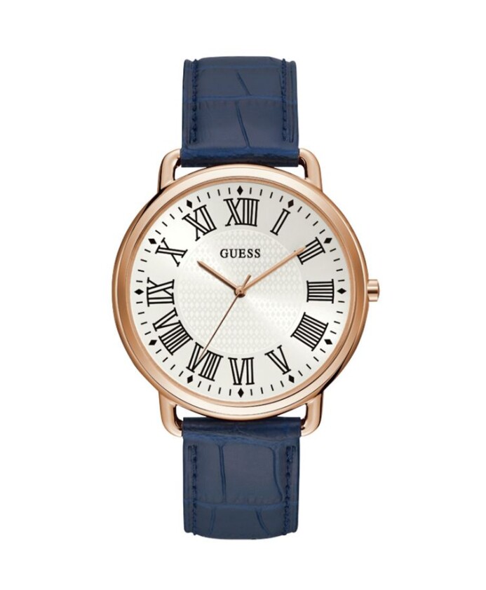montre-analogique-en-cuir-bleu