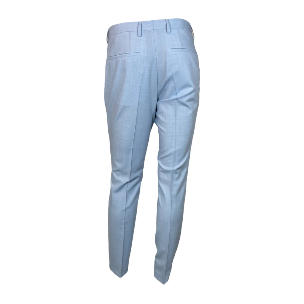 Hugo Boss Slim Fit Anzughose Stretch Broek Blue Heren