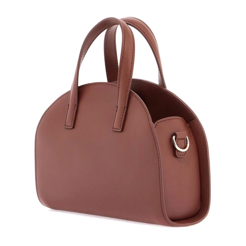 A.p.c. Halvemaan Leren Tote Tas Brown Dames