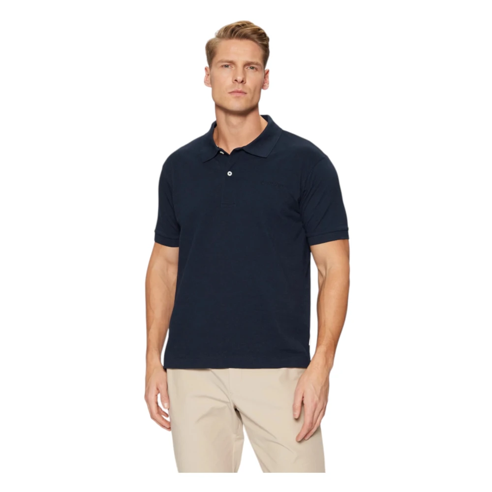 Guess Biologisch katoenen poloshirt Blue Heren