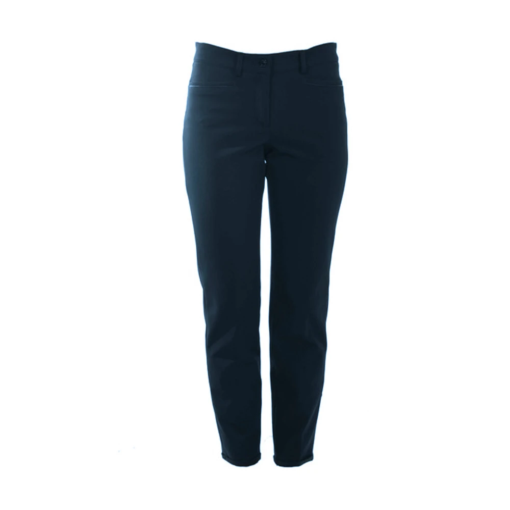 CAMBIO Donkerblauwe Zakelijke Chinos Broek Blue Dames