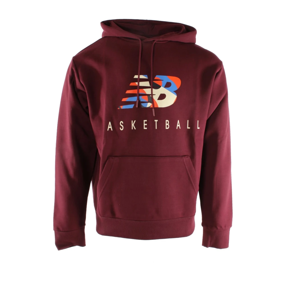 New Balance Men's Red Cotton-Polyester Jumper - Hoodies - S - Sweatshirts & Hoodies