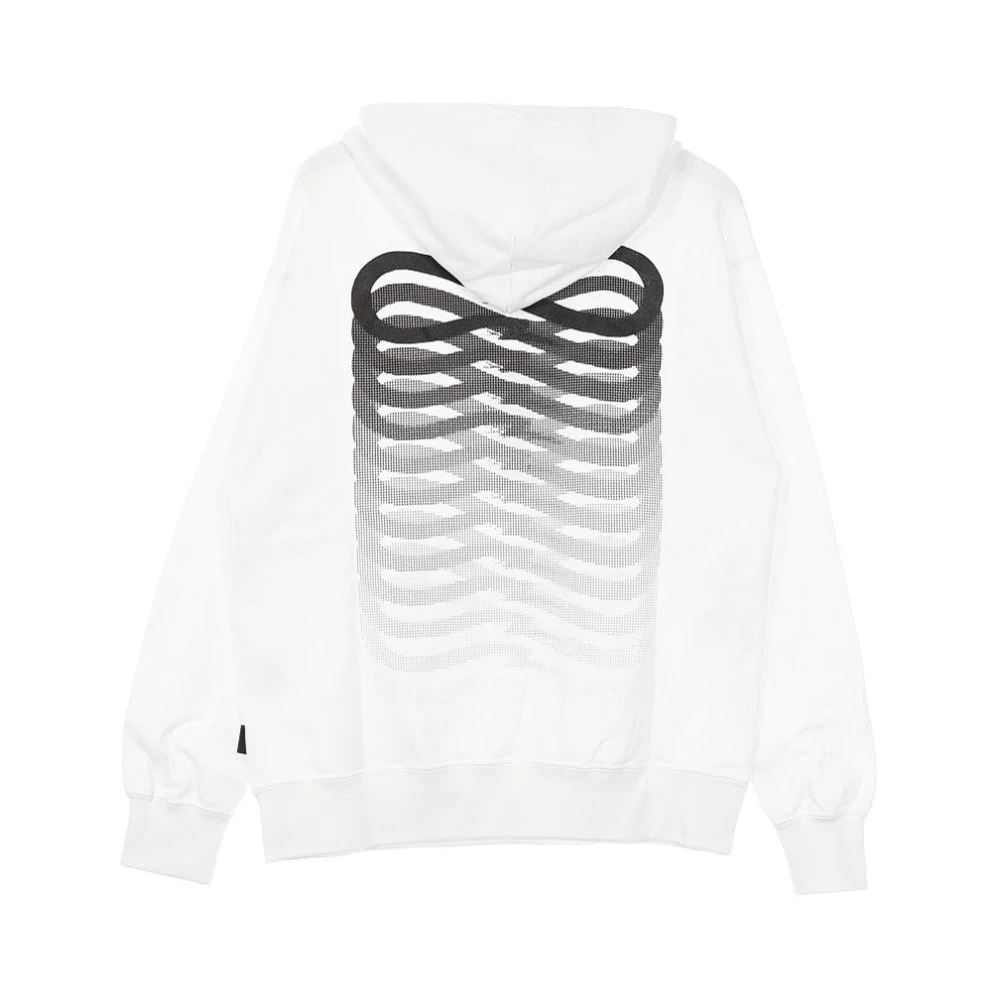 Propaganda Witte lichtgewicht hoodie met ribbels White Heren