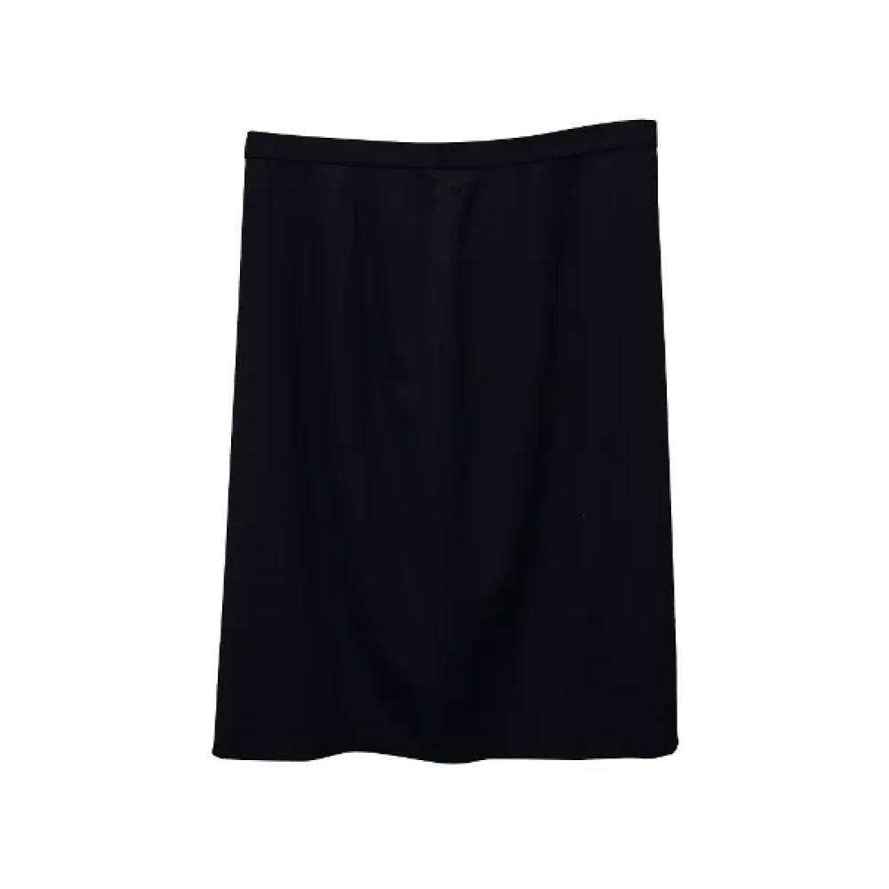 Armani Pre-owned Wool bottoms Black Dames