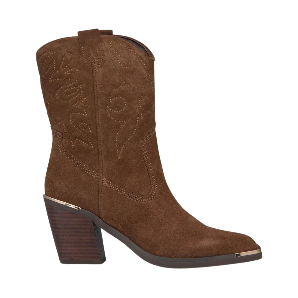 Alma EN Pena Square Toe Cowboy Boot Brown, Dam