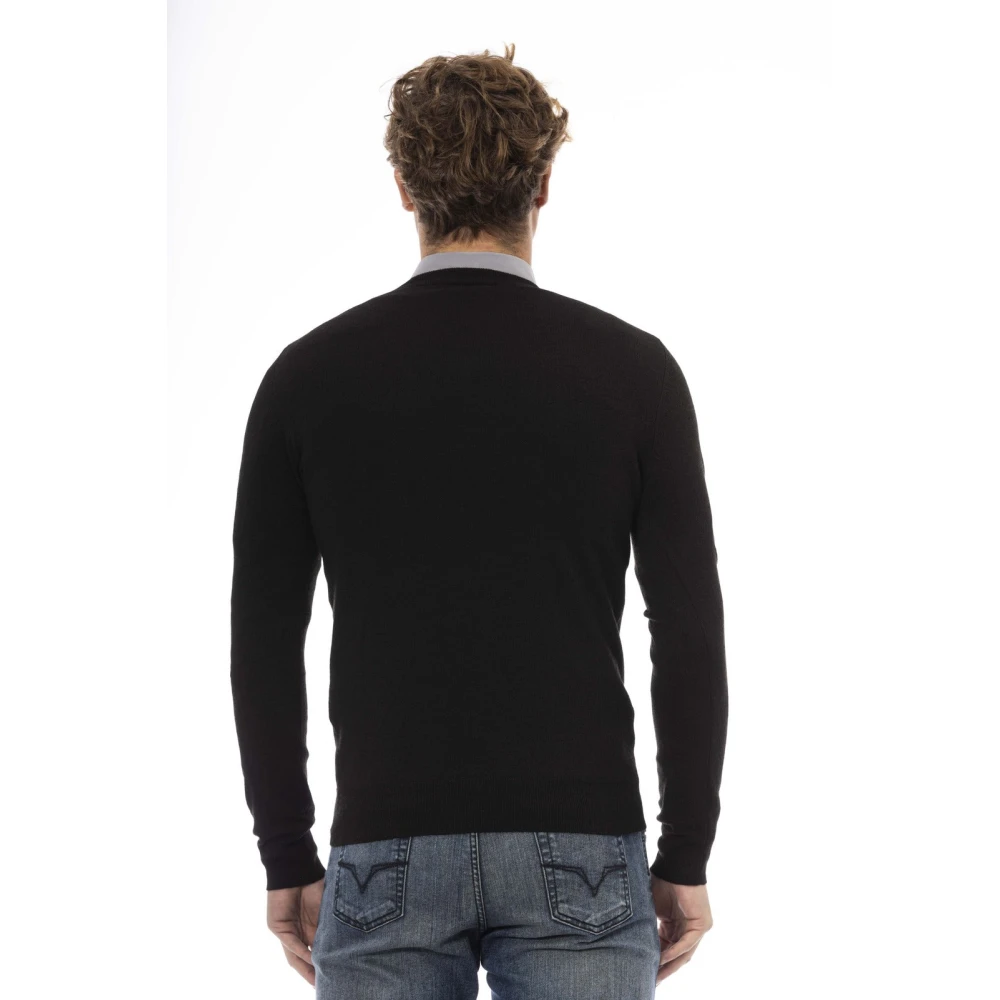 Baldinini V-hals Knitwear Black Heren