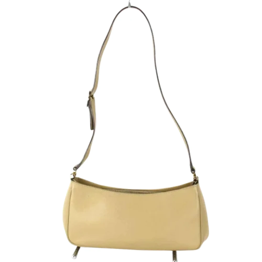 Gucci Vintage Pre-owned Leather gucci-bags Beige Dames