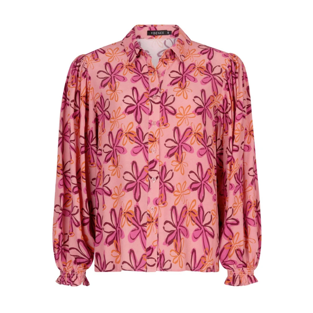 Ydence Lange Mouw Blouse Alyssa Pink Dames