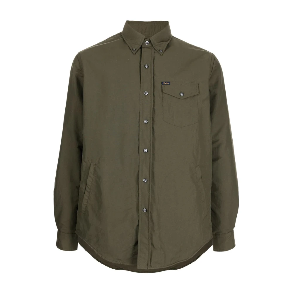 Polo Ralph Lauren Men's Green Casual Long-Sleeve Shirt
