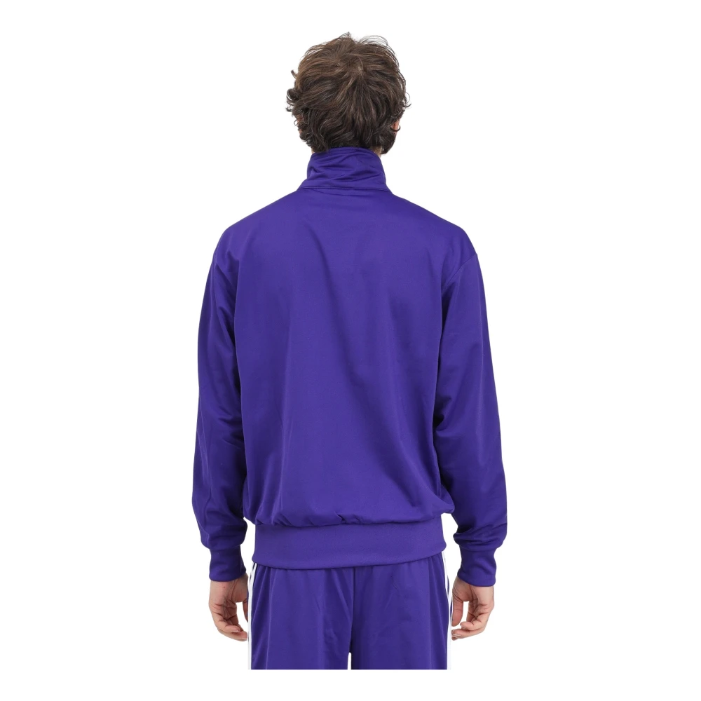 adidas Originals Paarse Firebird Rits Sweater Purple Heren