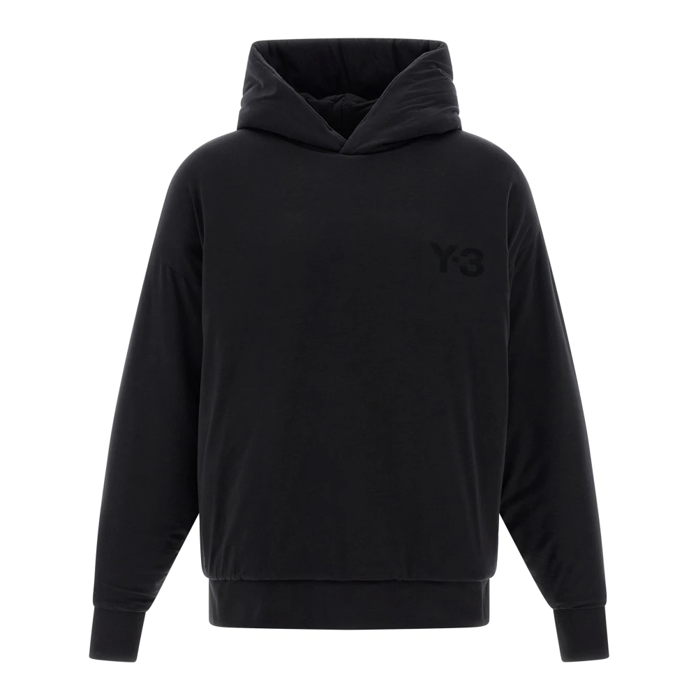 Y-3 Hoodies, Male, L, Padded Hoodie Black