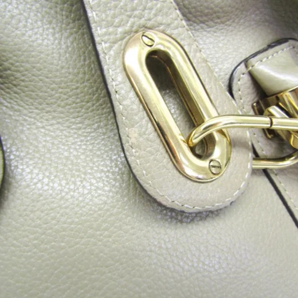 Chloé Pre-owned Leather handbags Gray Dames
