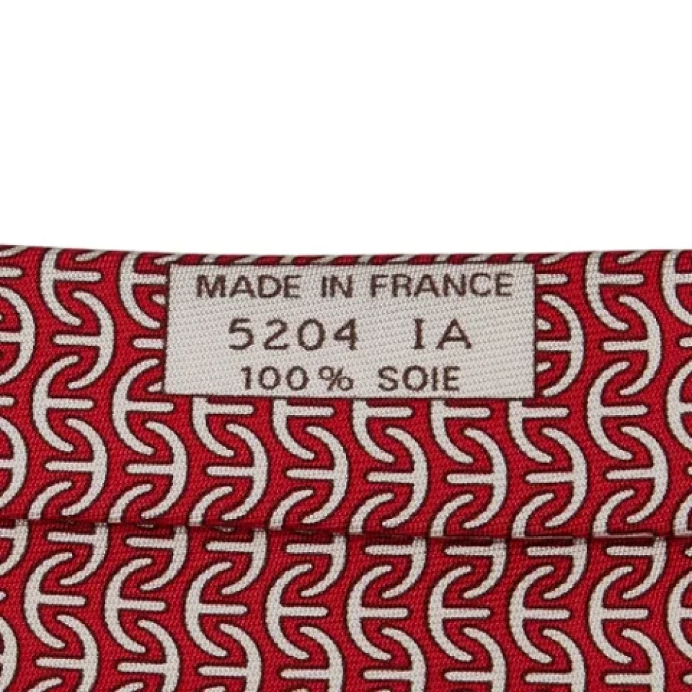 Hermès Vintage Pre-owned Silk home-office Red Dames