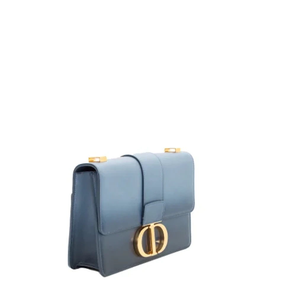 Dior Vintage Pre-owned Leather dior-bags Blue Dames